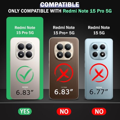 Image of TheGiftKart Flip Back Cover Case for Mi Redmi Note 15 Pro 5G | Dual-Color Leather Finish | Inbuilt Stand & Pockets | Wallet Style Flip Back Case for Redmi Note 15 Pro 5G (Faux Leather, Brown & Coffee)