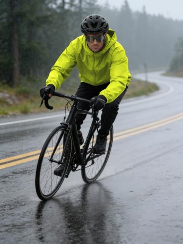 Image of UIQUR Mens Raincoat Waterproof Rain Jacket