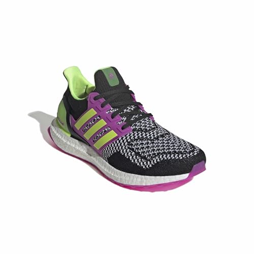 Image of adidas Women's Ultraboost 1.0, White /Lucid Lemon /Purple Burst, 7