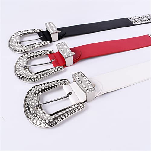 Goth Punk Belt Fashion Rivet Waistband Water Jeans Belt PU Waistband for Women and Men3