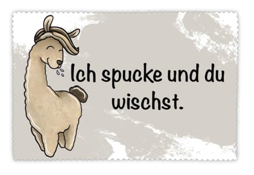 Brillenputztuch Lama//Alpaka//Brillenputztuch mit Spruch//Brillenputztuch lustig
