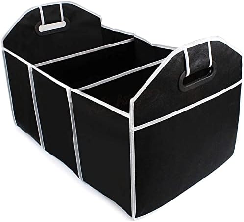 IMBTECH| 2 in 1 Car Boot Organiser, Shopping Tidy Heavy Duty Collapsible Foldable Storage, Car Boot Bag, Auto Car Storage Organiser, Foldable Storage Boot Organiser Box.