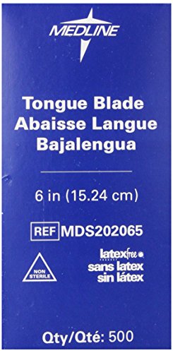 Image of Medline Non-Sterile Tongue Depressors, 500 Count