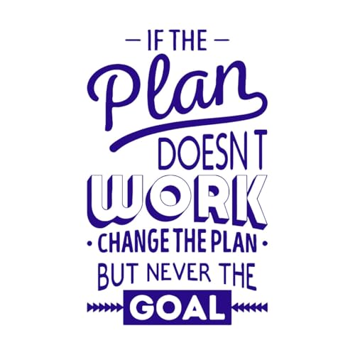 Calcomanías de pared de PVC Estudio Tipografía Target Logo Room 54x88.2cm Decoración artística Azul oscuro