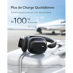 Baseus Casque antibruit actif avec batterie de 100 heures, son haute résolution LHDC, réduit le bruit jusqu’à 50%, son ambiant, microphones ENC, faible latence de 0,038 s - Les Beatles, Paul McCartney, John Lennon, RIngo Starr, George Harrison Baseus Casque antibruit actif avec batterie de 100 heures, son haute résolution LHDC, réduit le bruit jusqu'à 50%, son ambiant, microphones ENC, faible latence de 0,038 s – Image 4