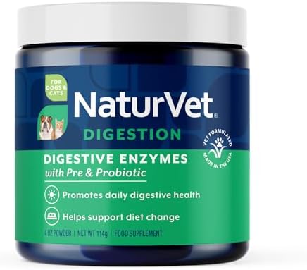 NaturVet – Digestive Enzymes for Dogs - Plus Probiotics & Prebiot...