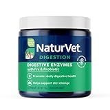 NaturVet – Digestive Enzymes for Dogs - Plus Probiotics & Prebiotics | Helps Support Diet Change & A Healthy Digestive Tract | for Dogs & Cats | 4 oz Powder
