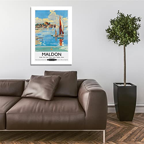 Poster encadré Maldon Essex British Railways, petit format mat - 5
