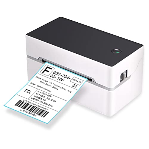 Desktop Shipping Label Printer High Speed USB + BT Direct Thermal Printer Label Maker Sticker 40-80m