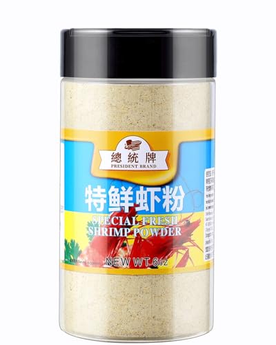 Sweet Post Dried Shrimp Powder, Premium Ground Dried Shellfish Seasoning for Cooking, Natural Umami Flavor, No MSG, No Additives, 6 oz Jar, 特鲜虾粉