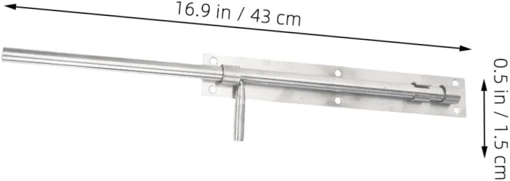 2pcs Heavy Duty Stainless Steel Slide Bolt Latch Waterproof and Rust-Resistant Gate Hardware for Wooden Fences and Doors Easy to Install