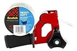 Scotch Heavy Duty Packaging Tape, 1.88 x 54.6 yd, Designed for Packing, Shipping and Mailing, Strong Seal on All Box Types, 3' Core, Clear, 1 Roll w/Dispenser (3850-2ST)