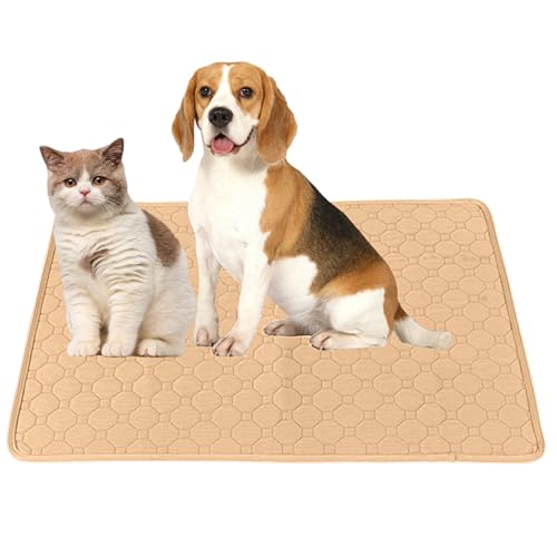 KeyNuts ペットマット ペット用おしっこマット 2枚セット犬 猫 ペット用防水マット 犬 猫 ペットシーツ 洗えるペットシーツ ペットトイレシート 繰り返し使える 漏れ防止 速乾 超吸収 洗濯機で丸洗い 四季通用 中型 大型 犬・猫用 100*70C