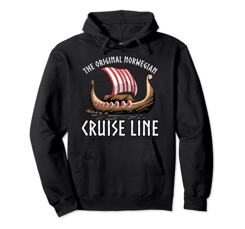 Viking Ship Cruise Norwegian Line Pullover Hoodie