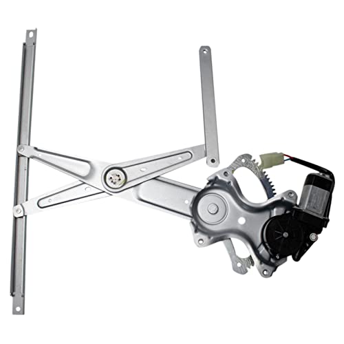 Image of TRQ Driver Side Power Window Motor and Regulator Assembly Without One Touch Control Compatible with 2014-19 Toyota Highlander 16-20 Tacoma
