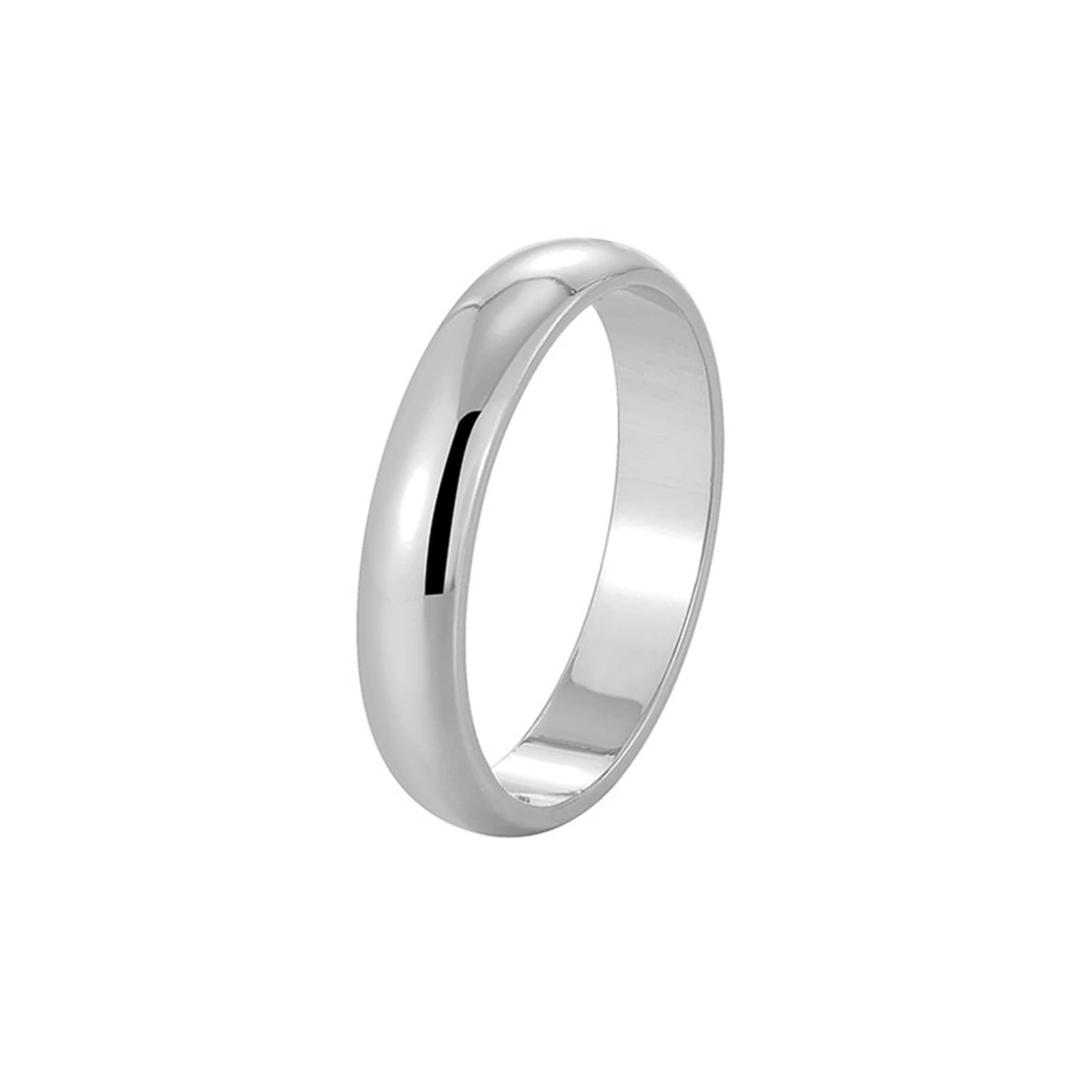Bague en or jaune 9 carats véritable pour femme, bague de promesse brillante unie