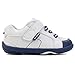 pediped boys Dani First Walker Shoe, White Navy, 4-4.5 Toddler US