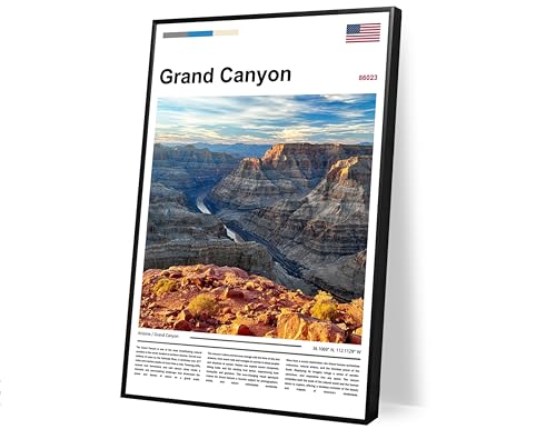 Grand Canyon Poster Original Design(30"x20" Unframed) Arizona National Park Wall