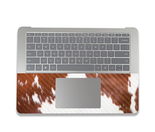 Image of MightySkins Carbon Fiber Skin Compatible with Microsoft Surface Laptop Studio 2 (2023) Full Wrap Kit - Cow Hide | Protective, Durable Textured Carbon Fiber Finish | Easy to Apply | Made in The USA