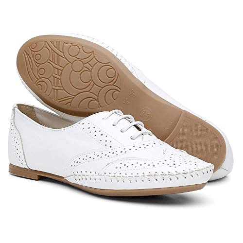 Oxford em Couro 15360 QQ Casual Branco 36