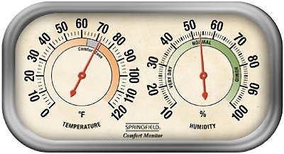 DistiKem(TM) Springfield Precision 90113-1 Hygrometer & Thermometer Tabletop or Wall Mount NE