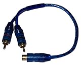 RCA Splitter 2 machos - 1 hembra conector en Y.