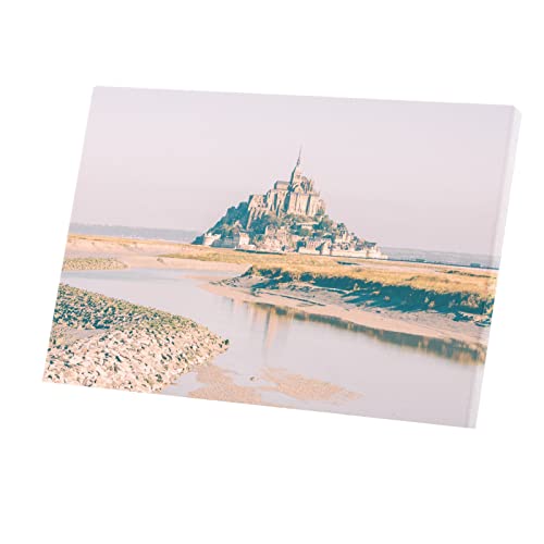 Tableau Mont Saint Michel 60x40 pour habiller un mur vide sans surcharger l'espace