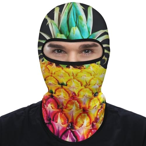 Balaclava para hombres, máscara para esquí y ciclismo, con diseño de piña, para invierno miniatura 7