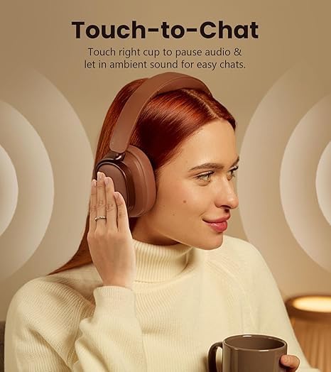 Image of Japan Series Bluetooth 6.0 Wireless Over-Ear Headphones with 400mAh Battery, 20H Playtime, Deep Bass HiFi Stereo, Built-in Mic, 40mm Drivers, Foldable Headset (Black)