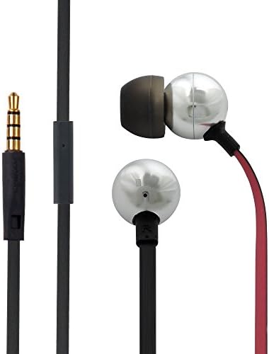 Hoomia S8 In-Ear Stereo Earphone with Micro Phone, Black/Red