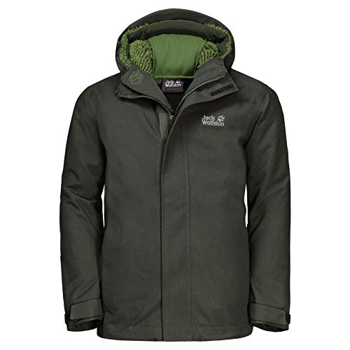 Jack Wolfskin Kinder Jacke Drei BERGE 3In1 Jacket Kids, Antique Green, 140,...