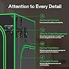 VIVOSUN Grow Tent Support Poles & Mounting Bars – High CFM Kit, Aluminum, 16mm/19mm Diameter, 24” & 36”-48” Lengths