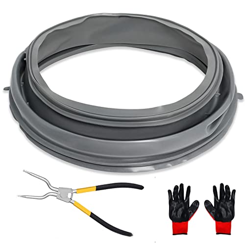 WPW10381562 WFW9050XW00 WFW9150WW01 Door Boot Seal Compatible with Whirlpool Amana Lnglis Maytag Washer Front Load Washer Door Gasket Fit WFW9150WW00 WFW9250WW01 W10381562 W10300559 W10290499