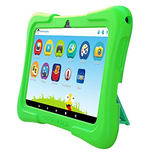 Image of Dragon Touch Y88X Pro 7 inch Kids Tablets, 2GB RAM 16GB ROM, Android 9.0 Pie Tablet, Kidoz Pre-Installed with Kid-Proof Case (Green)