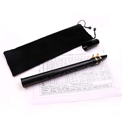 Milisten 8-Hole Saxophone Mini Pocket Saxophone Portable Simple Mini Saxophone For Beginner With Carrying Bag (Black) #TOP3