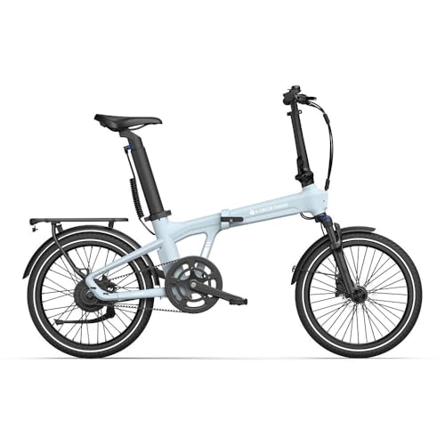 ADO E-Bike Air 20Ultra(2026) E-Fahrrad Faltbar, klapprad Riemenantrieb,Citybike, Automatische 3-Gang Nabenschaltung-interne Schaltung, Hintermotor,ADO APP+NFC ebike Damen/Herren,StvzO (Blau)