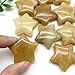 KOKYLEZN Crystal Natural Yellow Crystals Stone Carved Star Shaped Smooth StoneCrystals Room Decoration Can be Used for Natural Stones PEIQIYIN