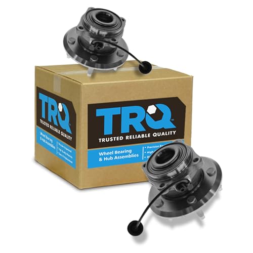 Image of TRQ 2 Piece Rear Wheel Bearing & Hub Assembly Set Compatible with 2012-2015 Chevrolet Captiva Sport 2007-2009 Equinox Pontiac Torrent 2008-2010 Saturn Vue Suzuki XL-7