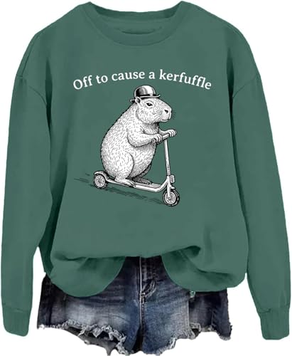 PKBWVER Off to Cause A Kerfuffle Sweatshirt & Hoodie Off To Cause A Kerfuffle Shirt Green