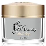 iGel - 100% Pure Nail Acrylic/ Dipping Powder - Dip & Dap Collection (DD016 - Shell Grey)