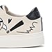 KARL LAGERFELD Paris Women's Sneaker,Soft White/Black,7.5