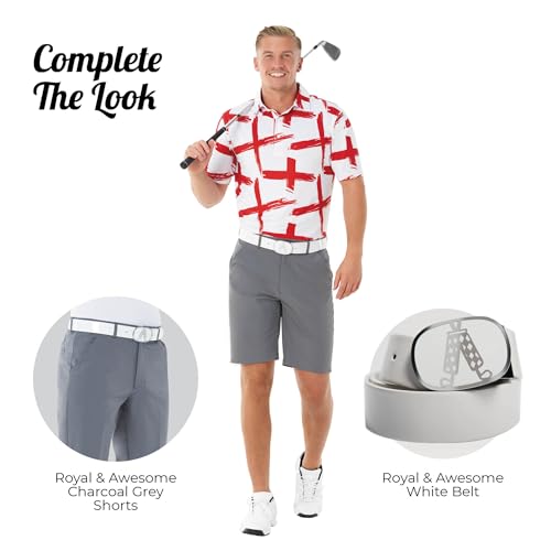 Image of Royal & Awesome Funny Golf Shirts for Men, Mens Golf Shirt, Crazy Golf Shirts for Men, Fun Golf Polos for Men, Mens Polo Golf