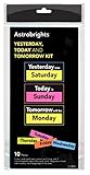 Astrobrights Teacher Decor, Yesterday, Today & Tomorrow Kit, 10 Pieces (99827-01)