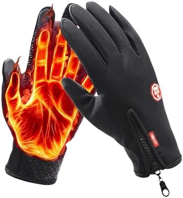Anti-Slip Waterproof Thermal Winter Gloves for Men and Women, Win...