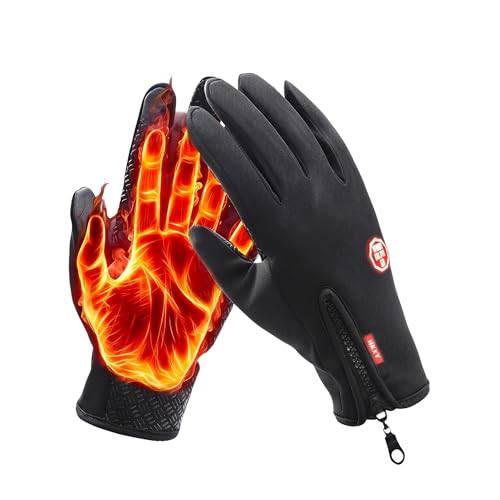 ROVIA Anti-Slip Waterproof Thermal Winter Gloves for Men and Women,