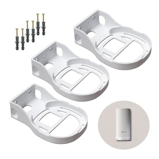 Kit 3 Suportes De Parede Roteador Mesh Tp Link Ac Deco M4 E4 e Deco S7