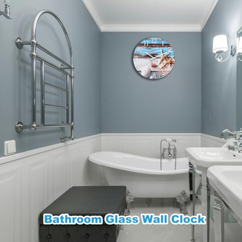 Alarllok Beach Wall Clock 12 Inch Silent Non-Ticking Battery Operated thumb #2