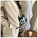 Women's Fashion Y2k Tote Bag Punk Cross Patterned Shoulder Bags for Women Versatile PU Bag Chain Bag (black)