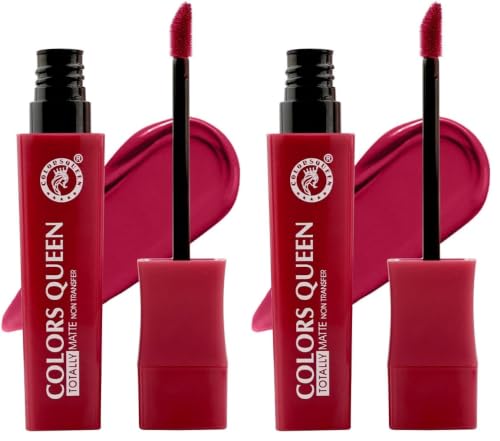 Image of Colors Queen Totally Matte Liquid Lipstick | Intense Color Payoff, Lightweight & Comfortable, One Swipe Application | Long Lasting, Non Transfer Liquid Lipstick for Women (08 - Taboo, 7.5g)