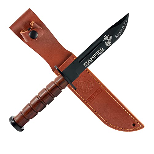 Military Gift Shop USMC Knife Bundle: Versatile 2.75" Money Clip & Full-Size Marine Corps Fighting Knife - Marine Corps Gifts | Disabled USMC Vet Owned SMALL Business2